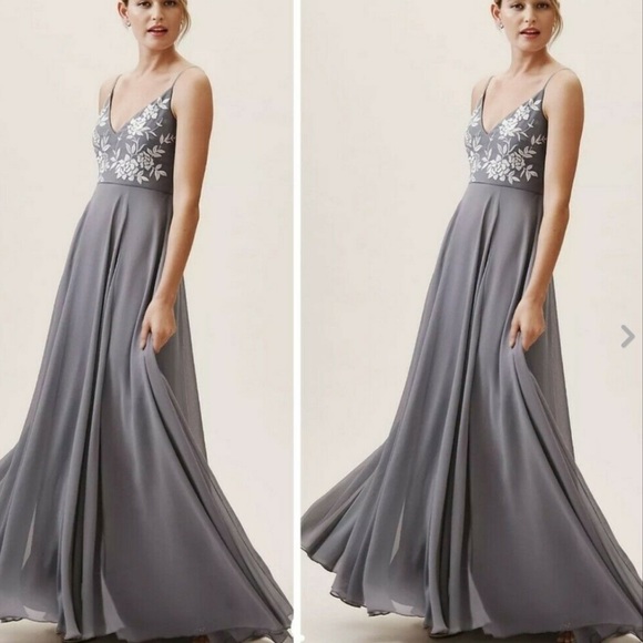 NWOT BHLDN Sadia Dress size 18 Embroidered Maxi Gown Z451-9